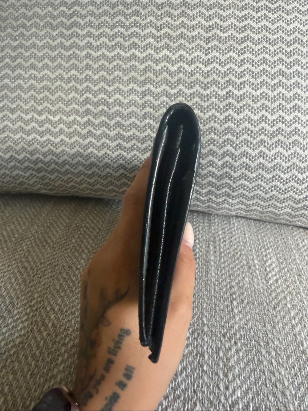 Prada Black Saffiano Leather Continental Long Wallet Silver Logo - Picture 3 of 6